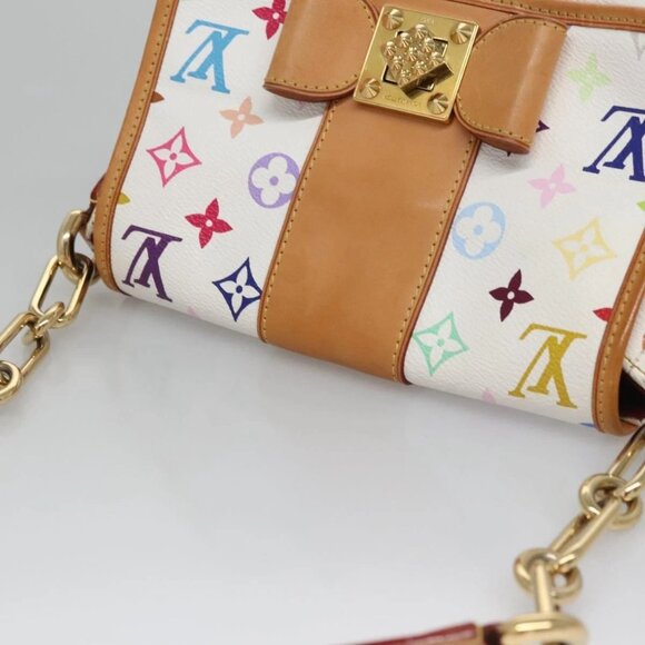 LOUIS VUITTON Monogram Multicolor Patty Shoulder Bag White M40305 - Picture 5 of 16